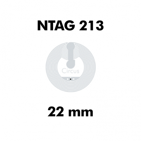CIRCUS NTAG213 WET CLEAR ø22mm