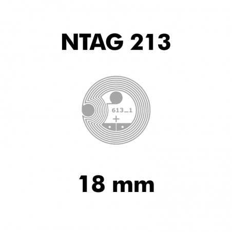 CIRCUS NTAG213 WET CLEAR MINI ø18mm